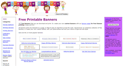 Desktop Screenshot of printablebanners.net