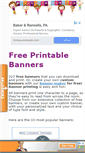 Mobile Screenshot of printablebanners.net