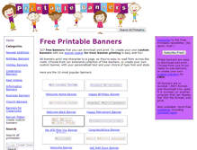 Tablet Screenshot of printablebanners.net